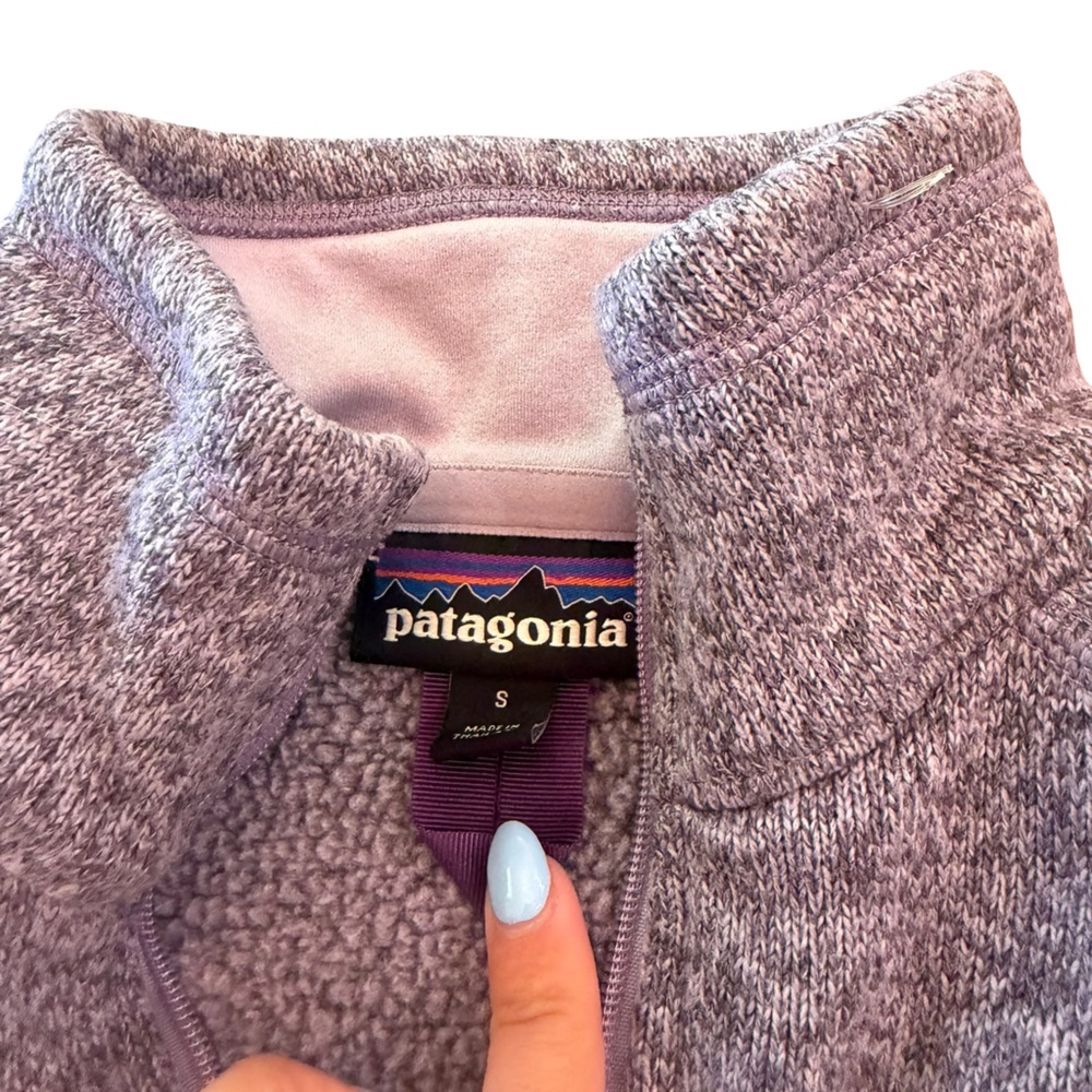 Patagonia 1/4 Zip Purple Better Sweater - Picture 6 of 6